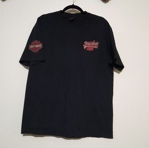 Harley-Davidson Men's L Black Tee Bike Week 2017